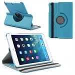 Roterende Stof Etui - iPad Mini (Blå)